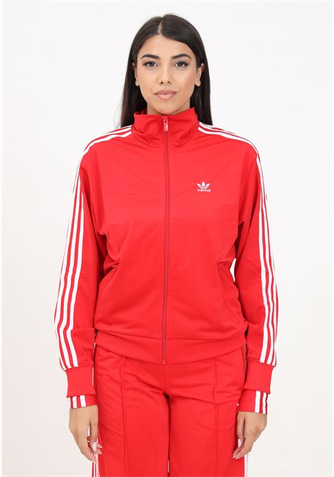 ADICOLOR CLASSICS red zip sweatshirt for women ADIDAS ORIGINALS | IP0602.